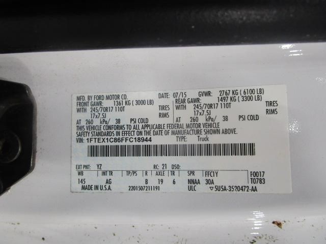 2015 FORD F150 XL/XLT 1FTEX1C86FFC18944