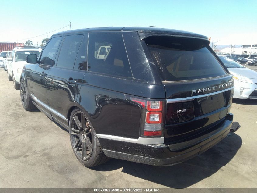 2014 LAND ROVER RANGE ROVER HSE SALGS2WFXEA160610