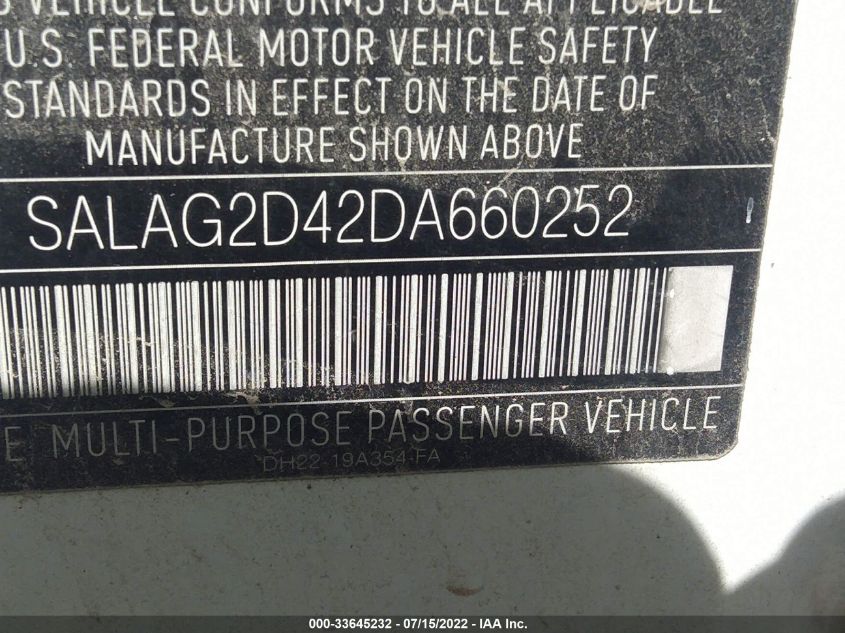 2013 LAND ROVER LR4 HSE SALAG2D42DA660252
