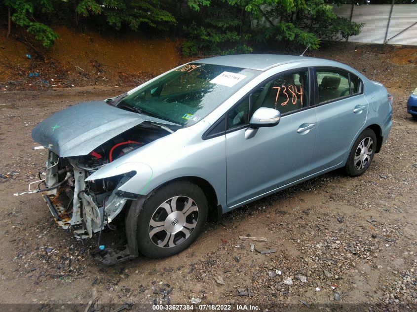 2013 HONDA CIVIC HYBRID 19XFB4F27DE000658