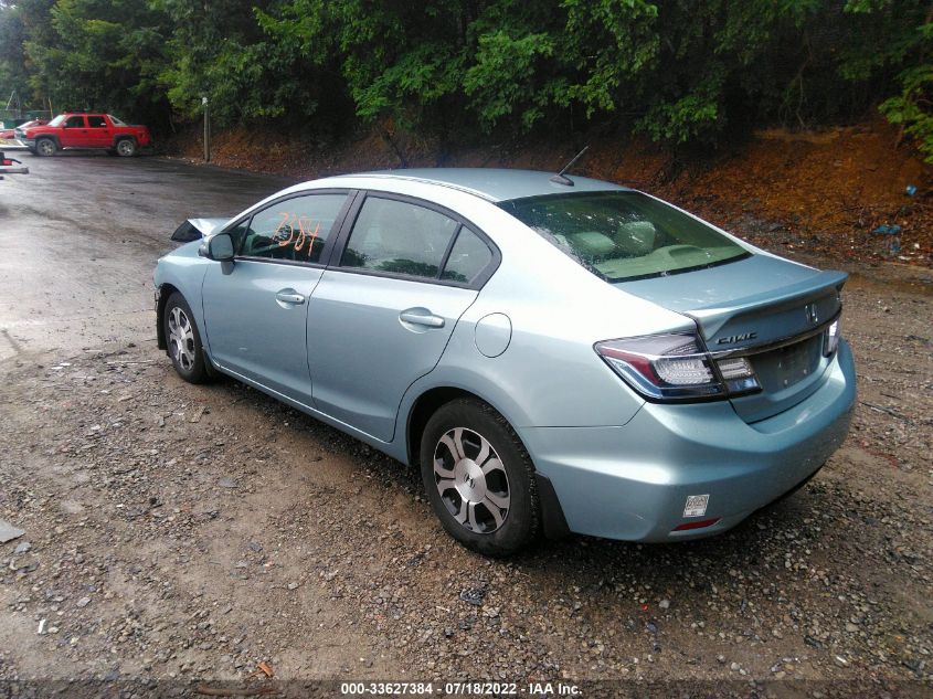 2013 HONDA CIVIC HYBRID 19XFB4F27DE000658