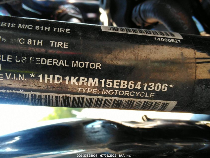 2014 HARLEY-DAVIDSON FLHXS STREET GLIDE SPECIAL 1HD1KRM15EB641306