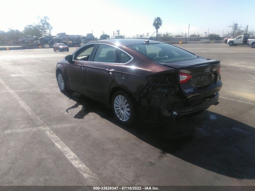 2013 FORD FUSION ENERGI TITANIUM 3FA6P0SU8DR261443
