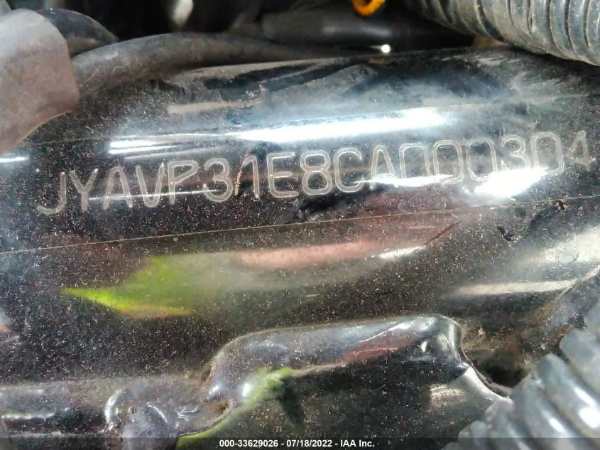 2012 YAMAHA XVS1300 A JYAVP31E8CA000304
