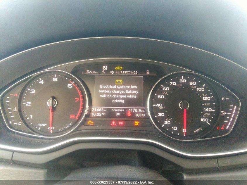 2020 AUDI A4 PREMIUM WAUGMAF42LA065169