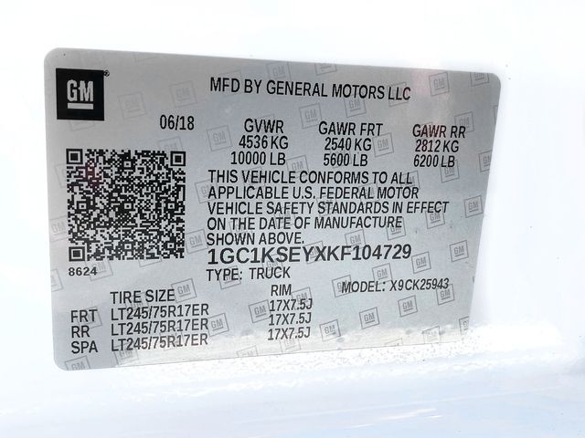 2019 CHEVROLET SILVERADO K2500 HEAVY DUTY LT 1GC1KSEYXKF104729