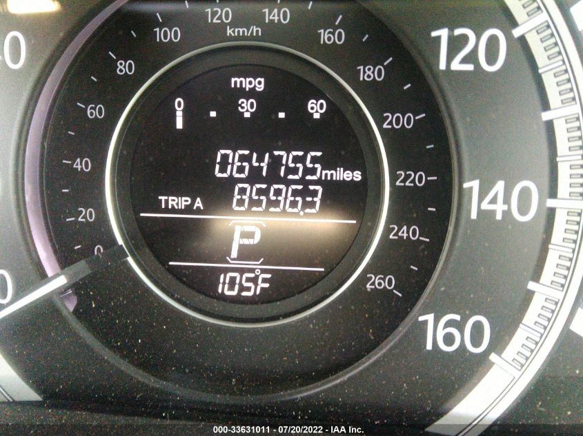 2015 HONDA ACCORD EXL 1HGCR2F80FA126746