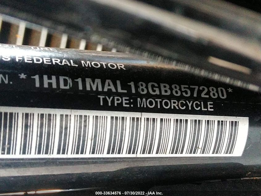 2016 HARLEY-DAVIDSON FLHTCUTG TRI GLIDE ULTRA 1HD1MAL18GB857280