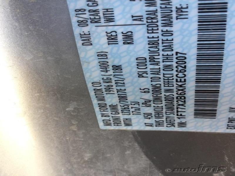 2019 FORD F250 SUPER DUTY 1FT7X2B6XKEC62007