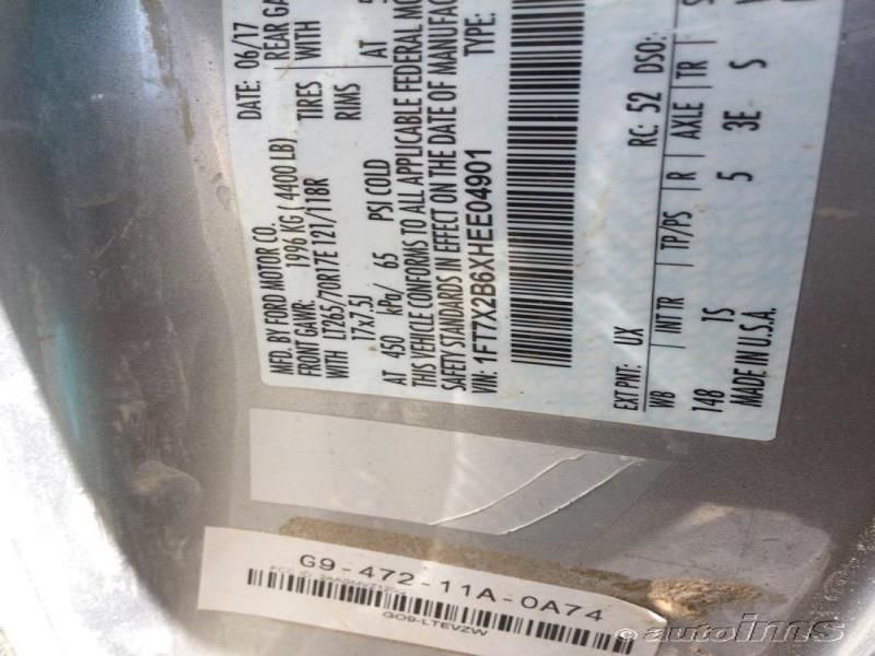 2017 FORD F250 XLT/LARIAT/XL 1FT7X2B6XHEE04901