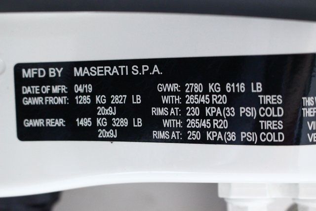 2019 MASERATI LEVANTE SPORT ZN661XUS4KX337369