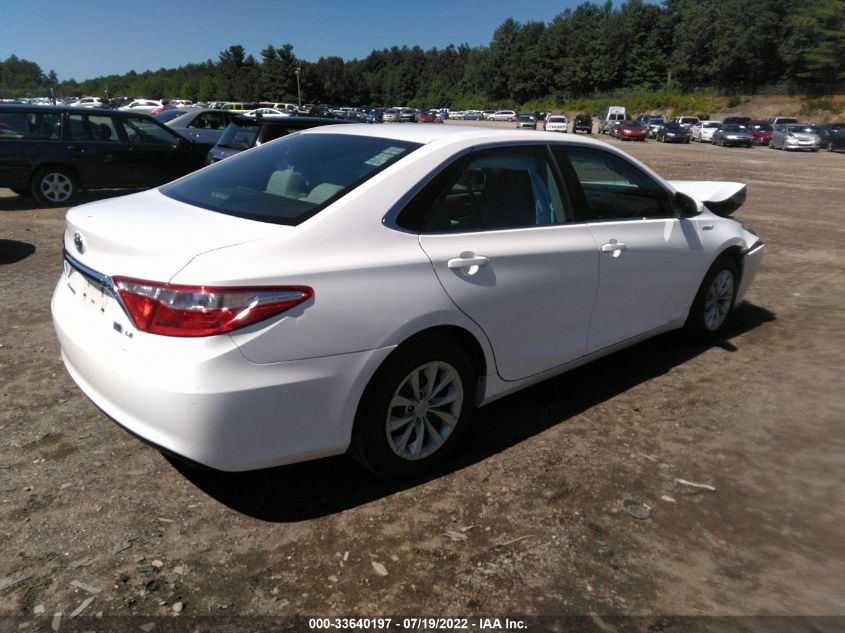 2015 TOYOTA CAMRY HYBRID LE 4T1BD1FKXFU156880