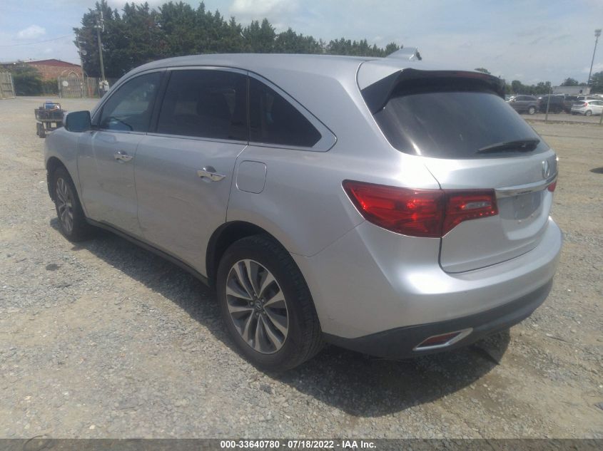2014 ACURA MDX TECH PKG 5FRYD4H45EB044668