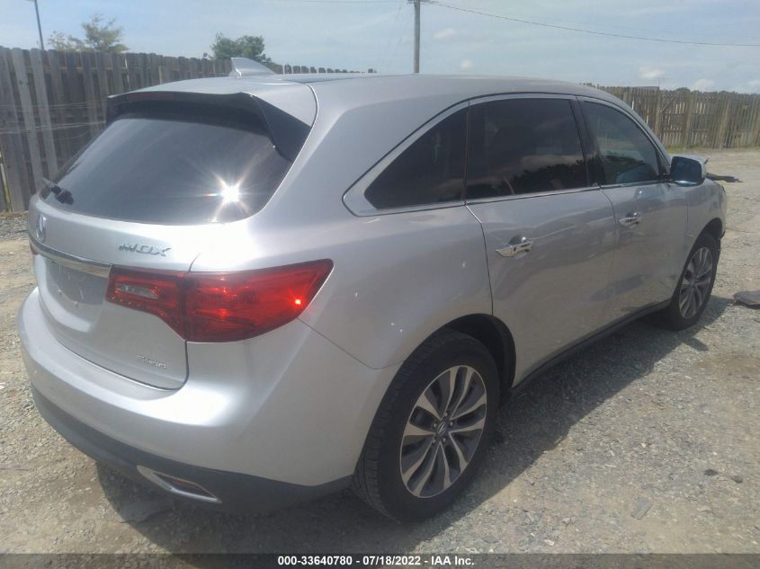 2014 ACURA MDX TECH PKG 5FRYD4H45EB044668