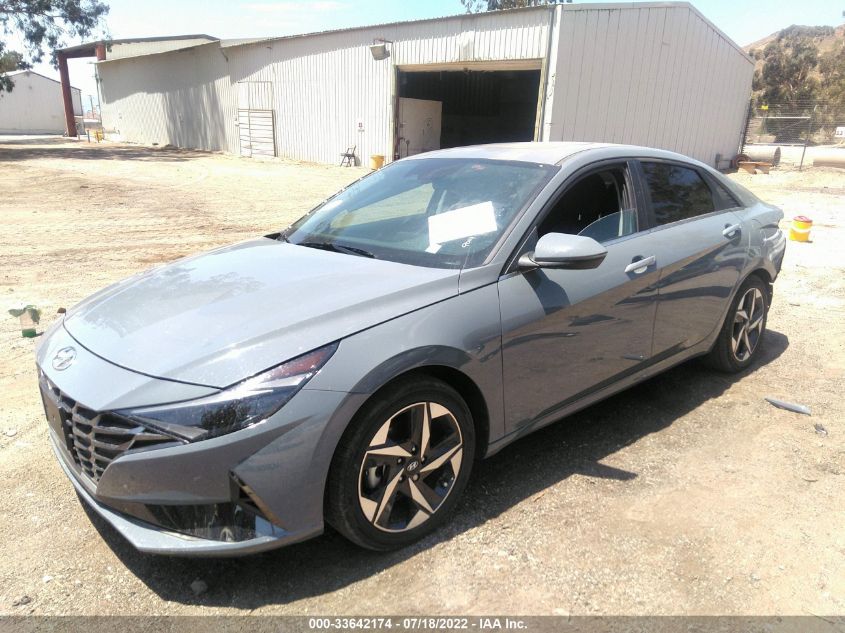 2022 HYUNDAI ELANTRA HYBRID LIMITED KMHLN4AJ4NU019014