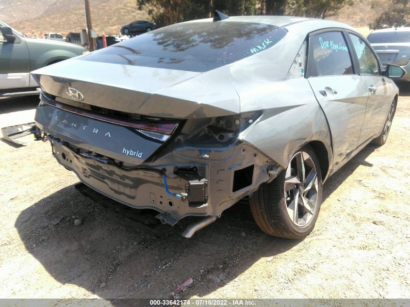 2022 HYUNDAI ELANTRA HYBRID LIMITED KMHLN4AJ4NU019014