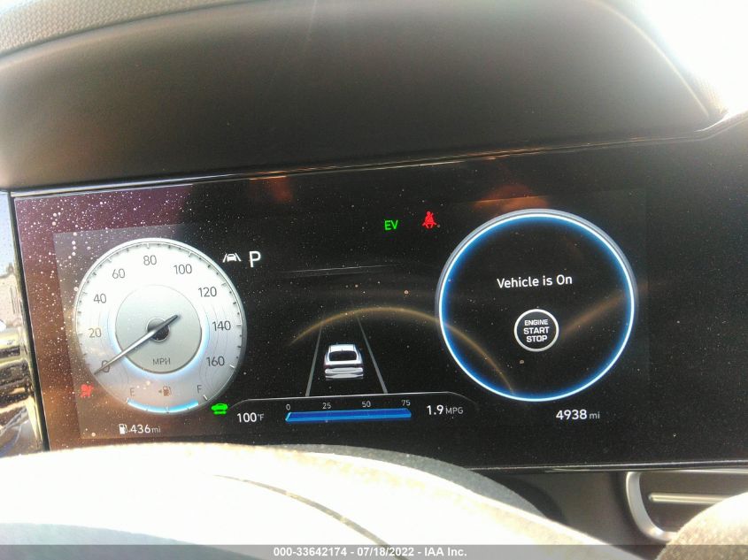 2022 HYUNDAI ELANTRA HYBRID LIMITED KMHLN4AJ4NU019014