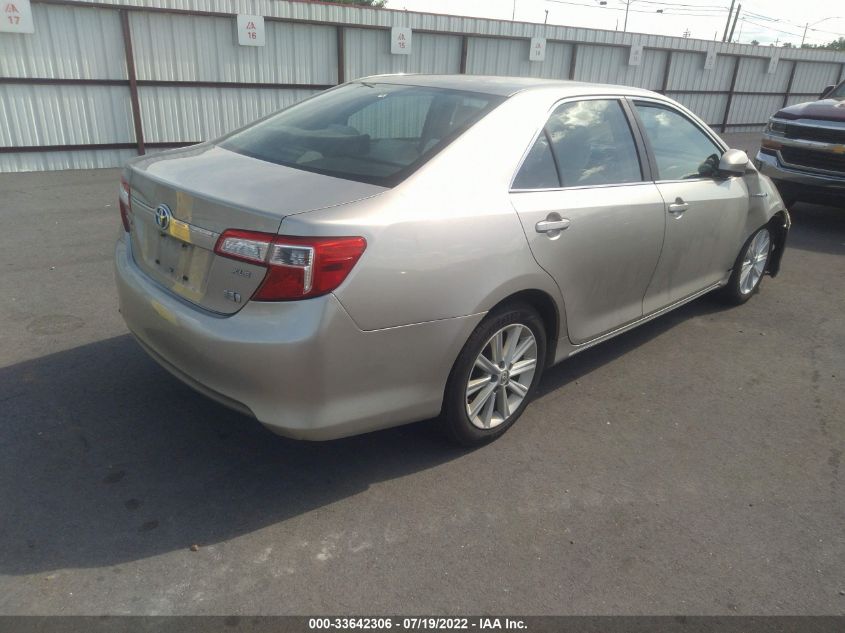 2013 TOYOTA CAMRY HYBRID XLE 4T1BD1FK7DU087546