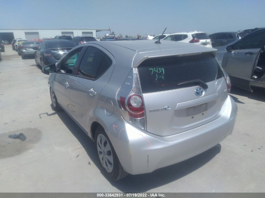 2013 TOYOTA PRIUS C JTDKDTB30D1556945