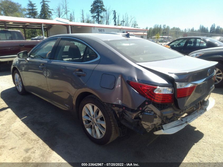 2014 LEXUS ES 300H HYBRID JTHBW1GG2E2042437