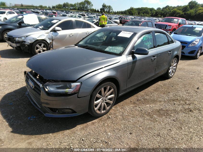 2013 AUDI A4 PREMIUM PLUS WAUEFAFL9DN017025