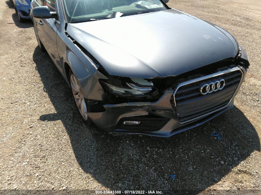 2013 AUDI A4 PREMIUM PLUS WAUEFAFL9DN017025