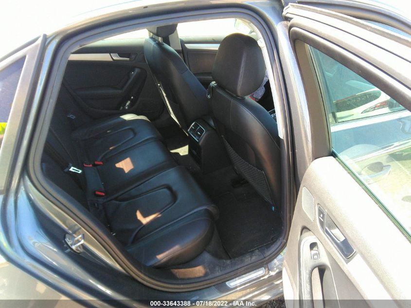 2013 AUDI A4 PREMIUM PLUS WAUEFAFL9DN017025