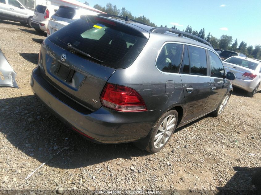 2014 VOLKSWAGEN JETTA SPORTWAGEN TDI W/SUNROOF 3VWPL7AJ5EM612928