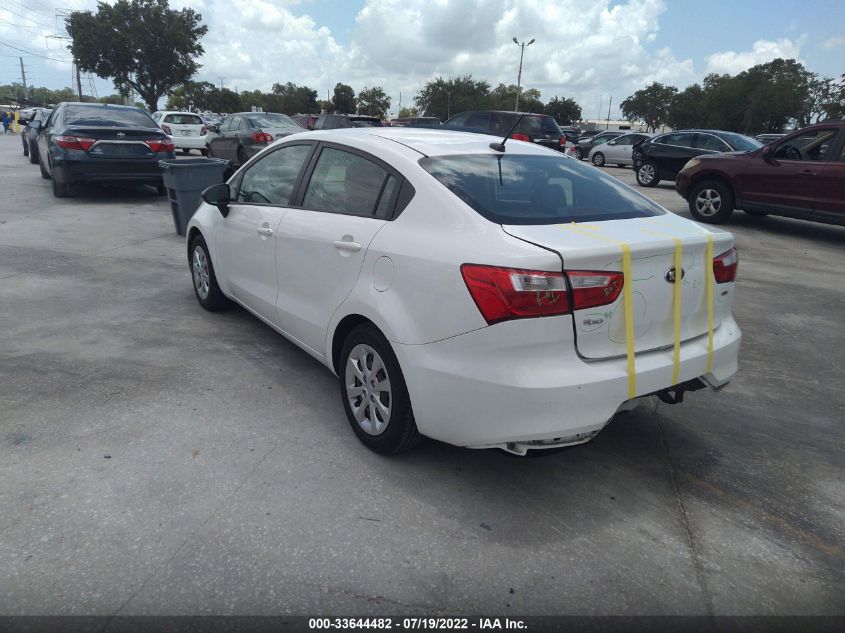 2016 KIA RIO LX KNADM4A39G6553319