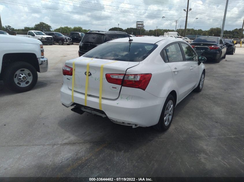 2016 KIA RIO LX KNADM4A39G6553319