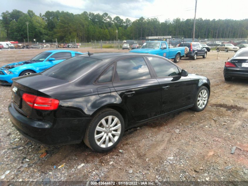 2014 AUDI A4 PREMIUM WAUAFAFL2EN004228