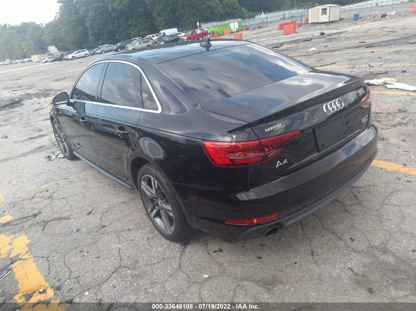 2017 AUDI A4 PREMIUM PLUS WAUENAF44HN068613