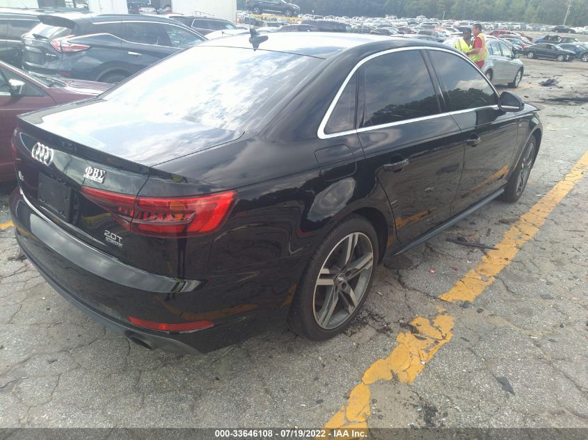 2017 AUDI A4 PREMIUM PLUS WAUENAF44HN068613