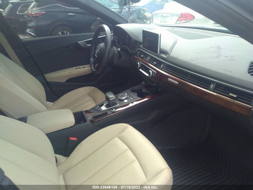 2017 AUDI A4 PREMIUM PLUS WAUENAF44HN068613