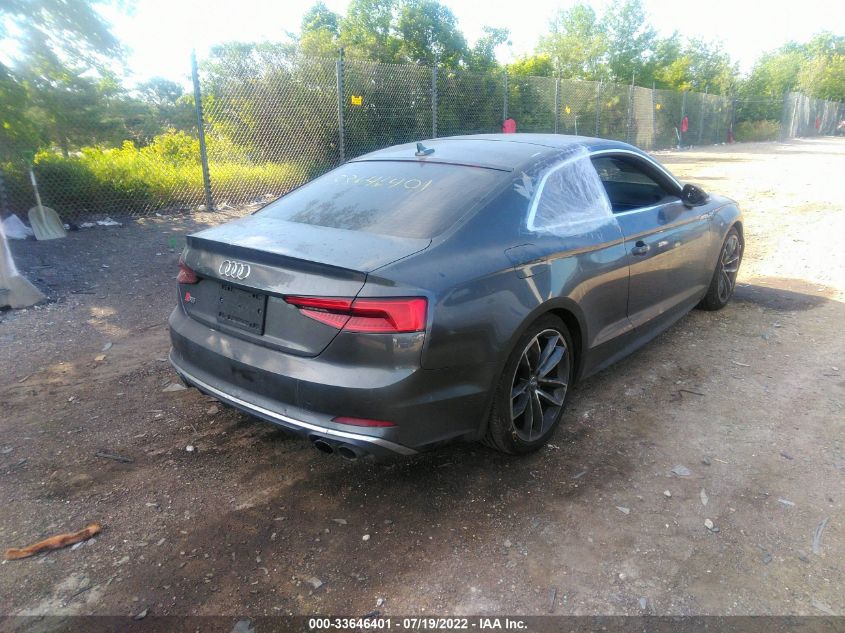 2018 AUDI S5 COUPE PREMIUM PLUS WAUP4AF58JA003197