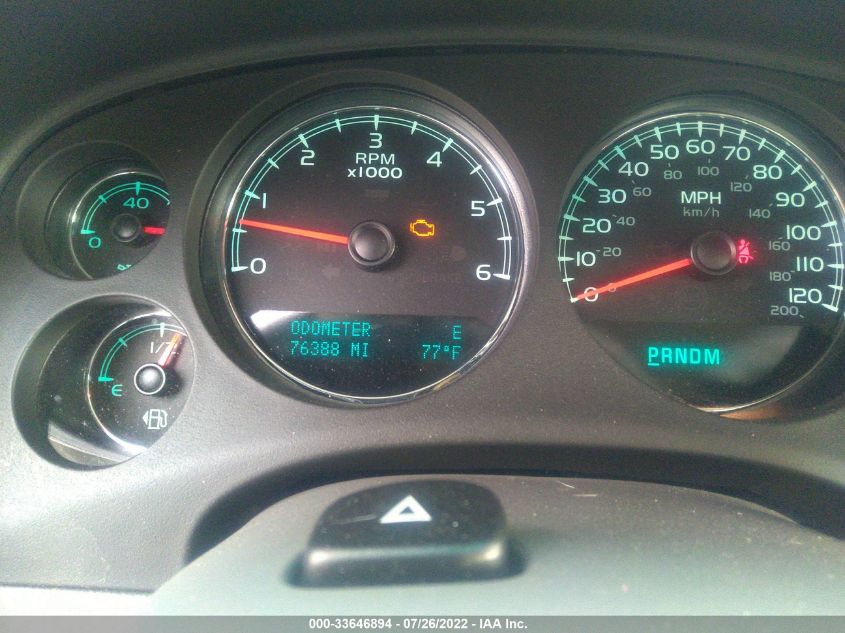 2013 CHEVROLET AVALANCHE LTZ 3GNTKGE72DG380103