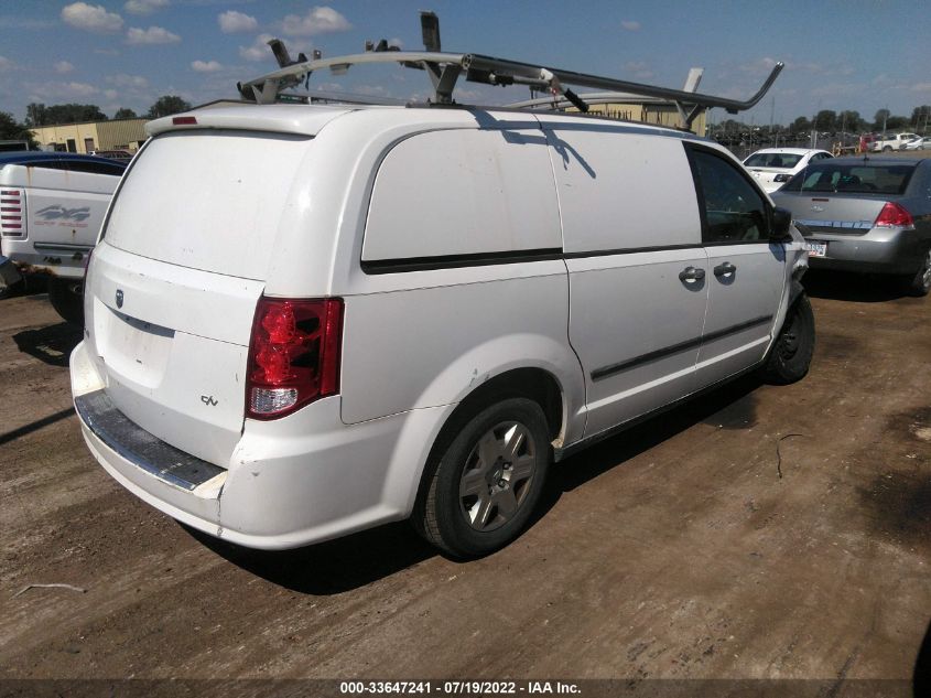 2013 RAM CARGO VAN TRADESMAN 2C4JRGAG4DR812878