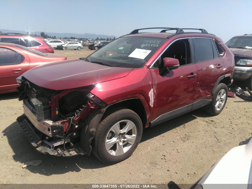 VIN: 4T3M6RFV9MU024452 2021 TOYOTA RAV4 HYBRID LE