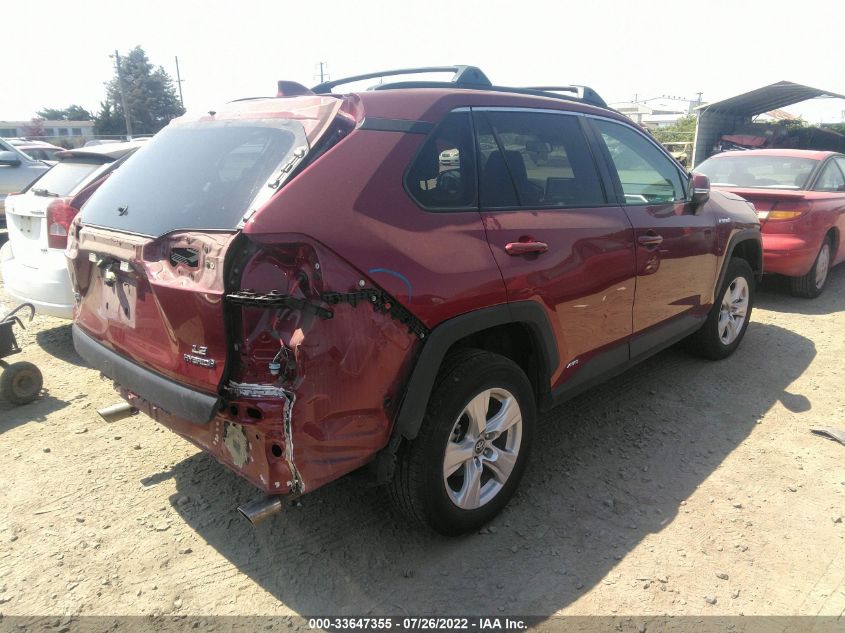 VIN: 4T3M6RFV9MU024452 2021 TOYOTA RAV4 HYBRID LE