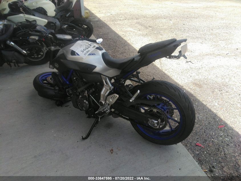 2016 YAMAHA FZ07 JYARM06E5GA011199