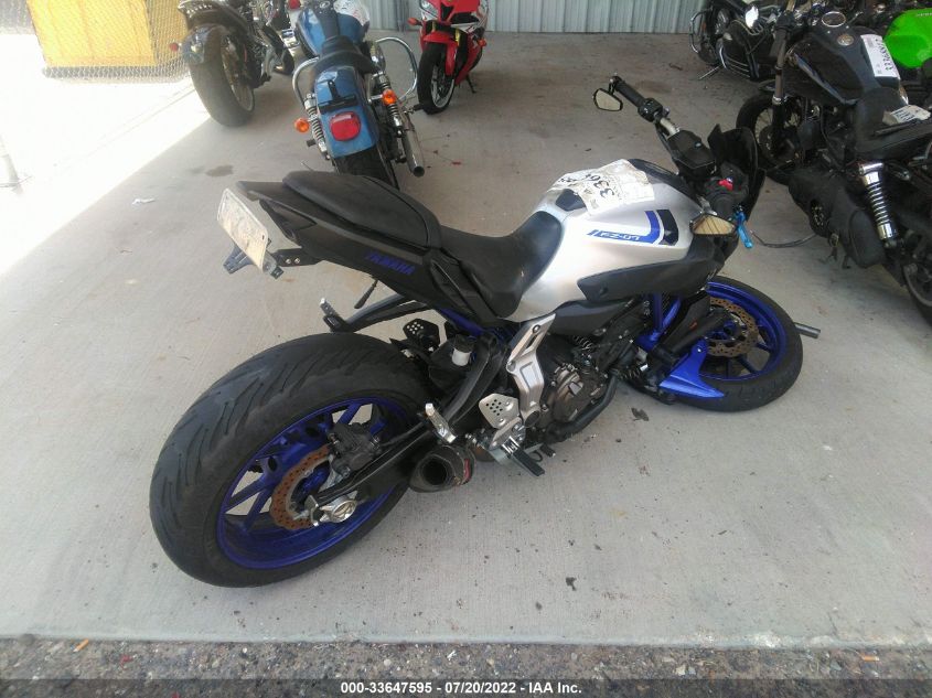 2016 YAMAHA FZ07 JYARM06E5GA011199