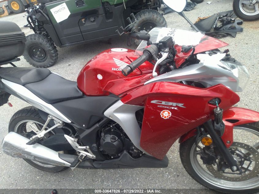 2011 HONDA CBR250 R MLHMC4117B5001396
