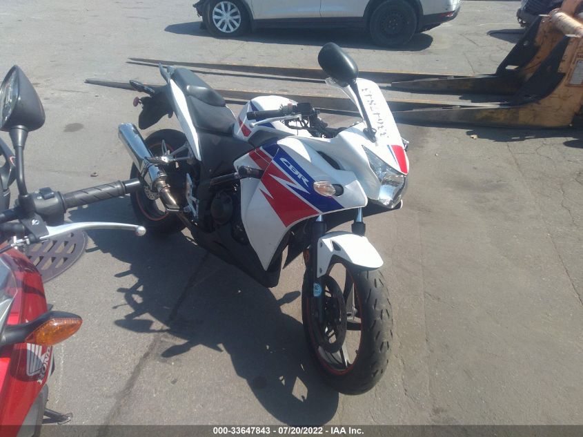 2013 HONDA CBR250 R MLHMC4101D5300635