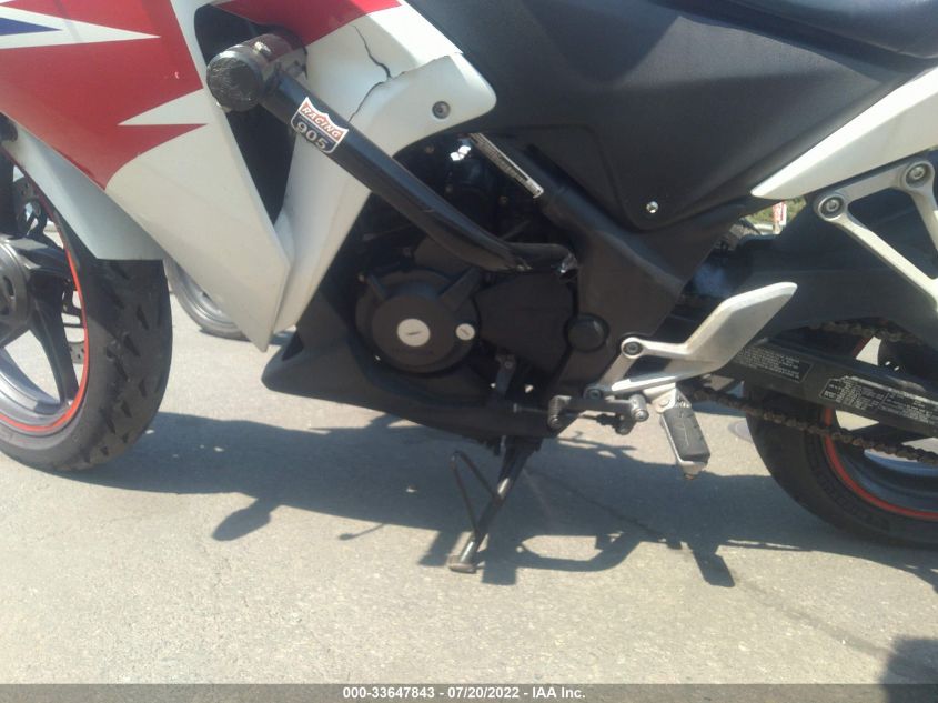 2013 HONDA CBR250 R MLHMC4101D5300635