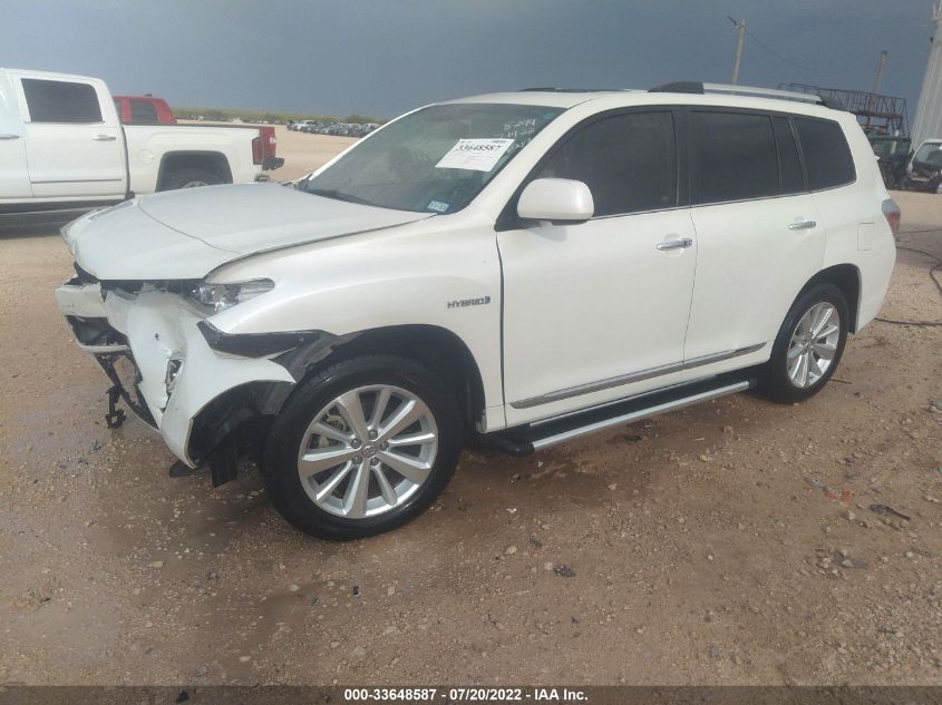 2013 TOYOTA HIGHLANDER HYBRID LIMITED JTEDC3EH8D2018244