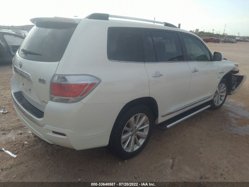 2013 TOYOTA HIGHLANDER HYBRID LIMITED JTEDC3EH8D2018244