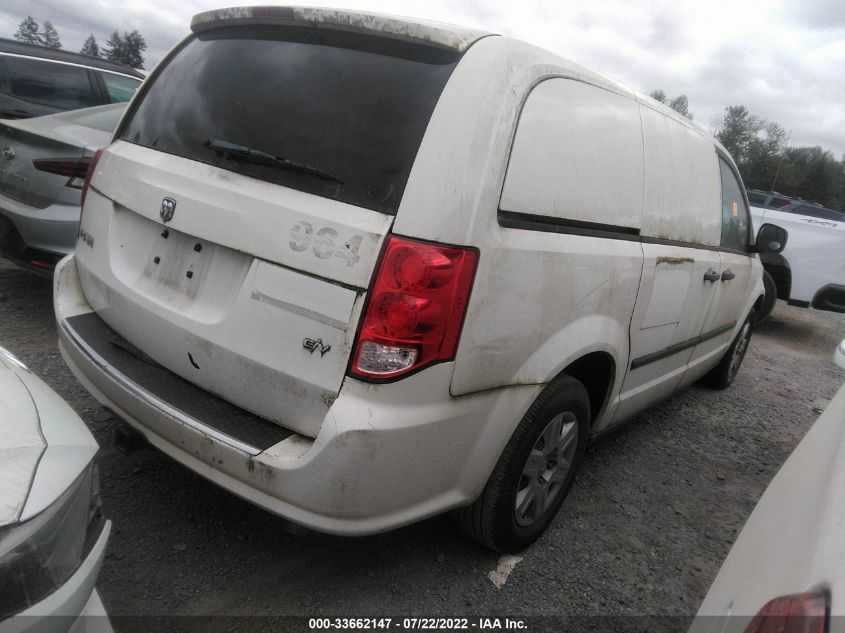2013 RAM CARGO VAN TRADESMAN 2C4JRGAGXDR755876