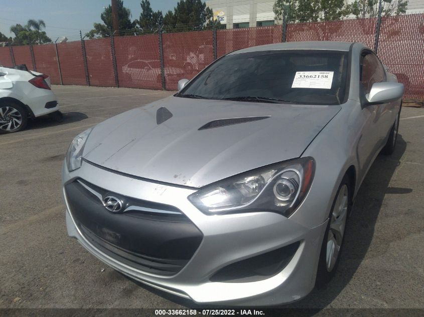 2013 HYUNDAI GENESIS COUPE 2.0T KMHHT6KD0DU082996