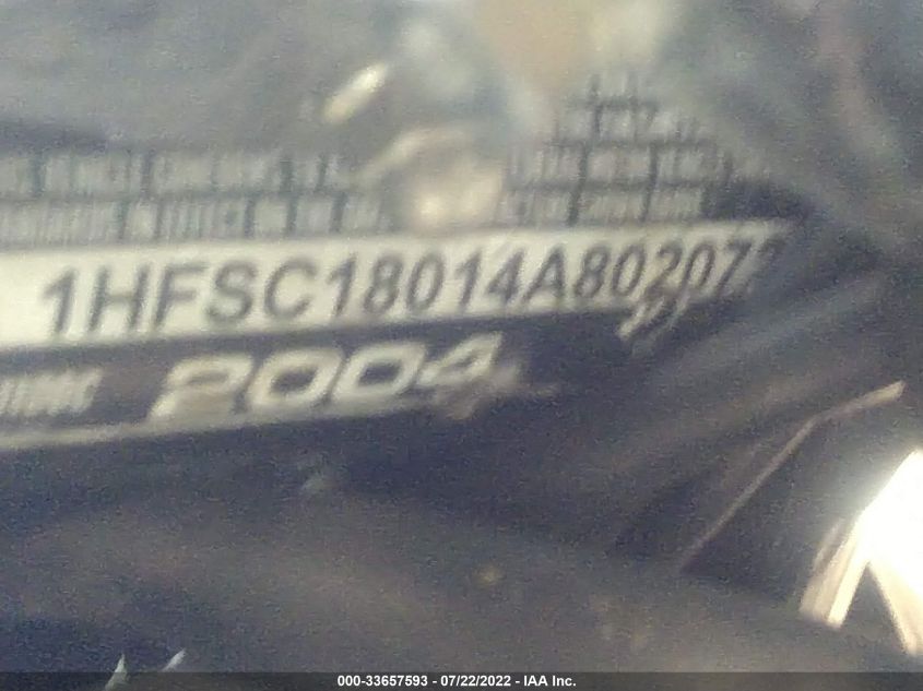 2004 HONDA VT1100 C 1HFSC18014A802072