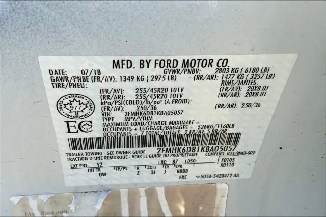 2019 FORD FLEX LIMITED 2FMHK6D81KBA05057